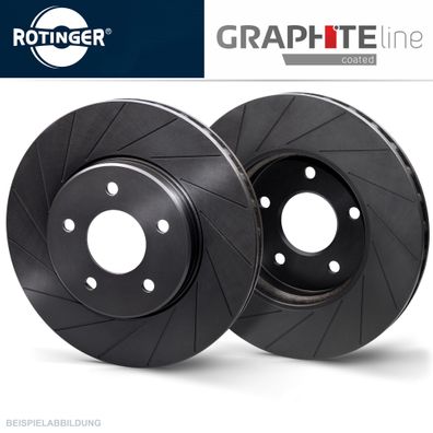 Rotinger Graphite Sport-Bremsscheiben Satz Vorderachse für Subaru Forrester III