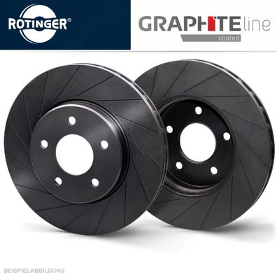 Rotinger Graphite SPORT-BREMSSCHEIBEN SATZ Vorderachse FÜR BMW 3ER E46 Z3 E85
