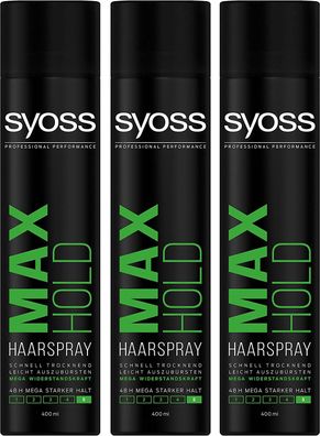 Syoss Max Hold starker Halt 5 3er-Pack (3x400ml)