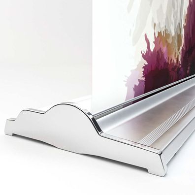 AlaBama | Roll Up Banner | Alu Silber | 100x200cm | Premium+ | Display Werbe