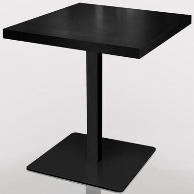 MADRID | Bistrotisch | 60x60cm | Schwarz | Gastrotisch, Restauranttisch, Kneipentisc