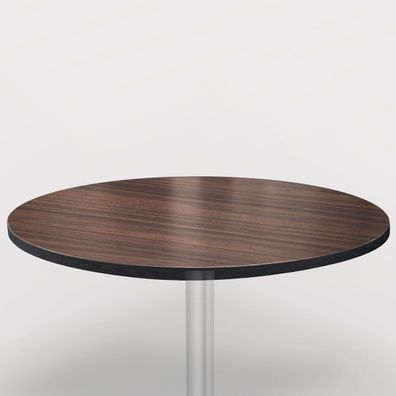 Compact | HPL Bistro Tischplatte | Ø70cm | Walnuß | Gastro HPL Tischplatte