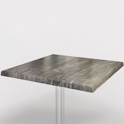 Werzalit | Bistro Tischplatte | 70x70cm | Kiefer Braun | Topalit Tischplatte