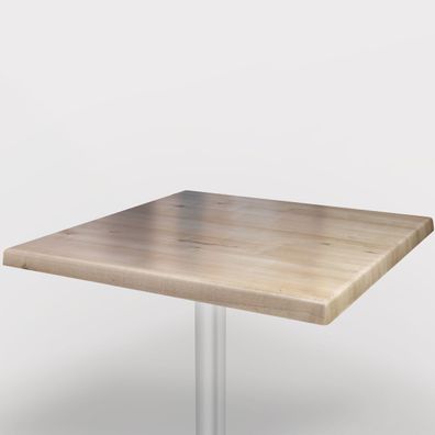 Werzalit | Bistro Tischplatte | 80x80cm | Weiß Grau | Topalit Tischplatte