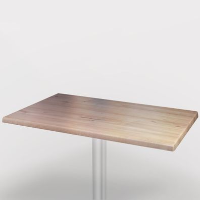 Werzalit | Bistro Tischplatte | 110x60cm | Weiß Grau | Topalit Tischplatte