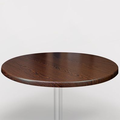 Werzalit | Bistro Tischplatte | Ø70cm | Wenge | Topalit Tischplatte (Gr. Ø 70 cm)