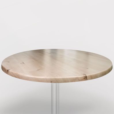 Werzalit | Bistro Tischplatte | Ø80cm | Weiß Grau | Topalit Tischplatte (Gr. Ø 80 cm)