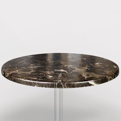 Werzalit | Bistro Tischplatte | Ø60cm | Schwarz | Topalit Tischplatte (Gr. Ø 60 cm)