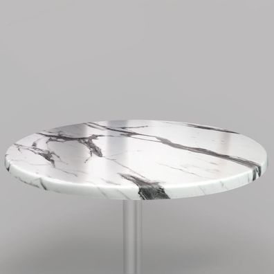 Werzalit | Bistro Tischplatte | Ø80cm | Weiß | Topalit Tischplatte (Gr. Ø 80 cm)