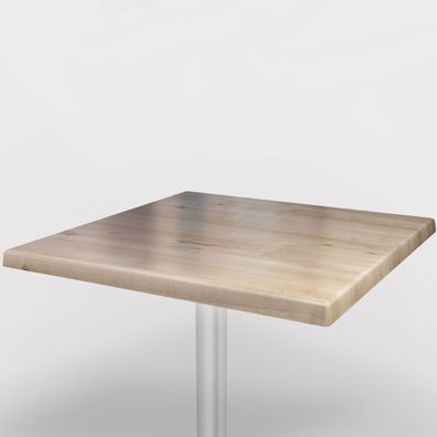 Werzalit Bistro Tischplatte | 60x80cm | Weiß Grau | Topalit Hpl Compact Kompakt Gast