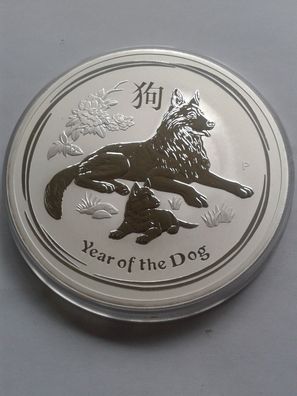 10$ 2018 Australien Lunar Hund 10 Unzen 311g 999er Silber 10 Dollars 2018 Hund