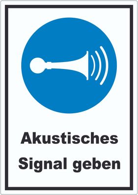 Akustisches Signal geben Aufkleber