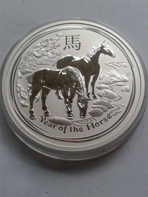 8$ 2014 Australien Lunar Pferd 5 Unzen 999er Silber 8 Dollars 2014 Pferd