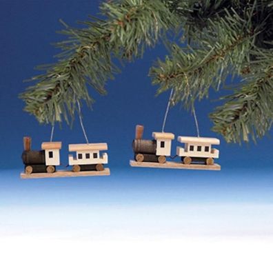 Baumbehang Schlitten bunt Länge 4 cm NEU Weihnachten Baumschmuck Holzschmuck 