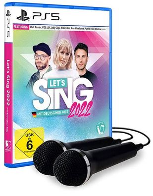 Lets Sing 2022 PS-5 + 2 Mics mit deutschen Hits - Koch Media - (SONY® PS5 / Musik)