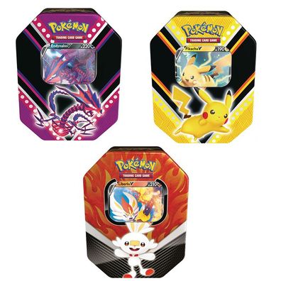 Pokemon Tin V Box Auswahl - Pikachu / Endynalos / Liberlo - NEU