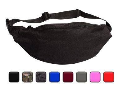 Herren Bauchtasche Gürteltasche Bag Tasche Basic viele Farben Camo Gürtel Tasche