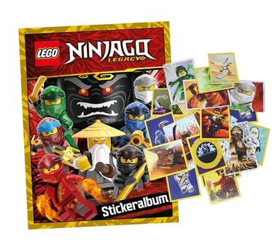 Ninjago Legacy Sammelsticker - Album + 50 Verschiedene Sticker