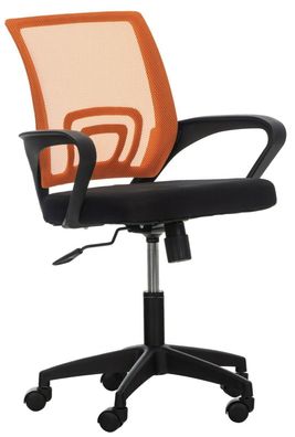 Drehstuhl 110 kg belastbar Bürostuhl orange Schreibtischstuhl ergonomisch stabil