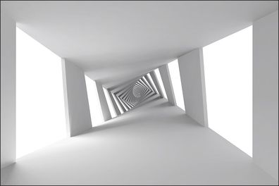 Muralo VINYL Fototapete XXL TAPETE 3D Tunnel TIEFE 151