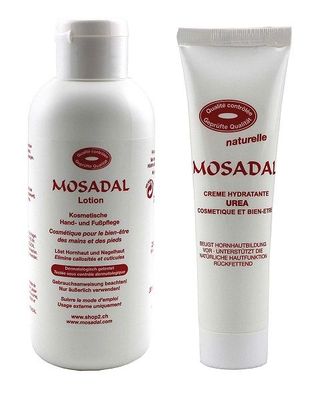 Mosadal Kosmetische Hand- und Fußpflegeset 2 teilig - Lotion 250 ml, Urea Creme