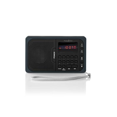 Mini Radio Taschenradio UKW-Radio | 3,6 W | LED USB microSD Akku