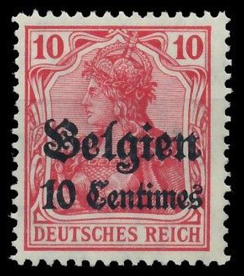 BES. 1WK Landespost Belgien Nr 3 postfrisch X410F02