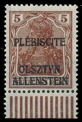 Allenstein Nr II postfrisch gepr. X410FF2