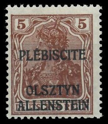 Allenstein Nr II postfrisch gepr. X410FFE