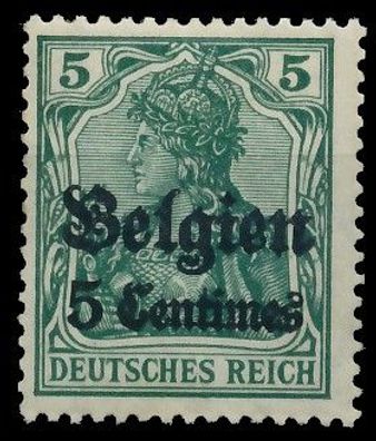 BES. 1WK Landespost Belgien Nr 2 postfrisch X411206