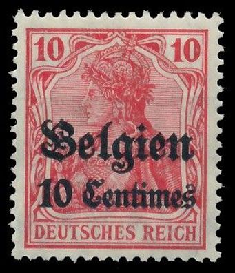 BES. 1WK Landespost Belgien Nr 3 postfrisch X41121E