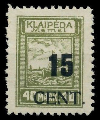 MEMEL 1923 Nr 193I ungebraucht X41150E
