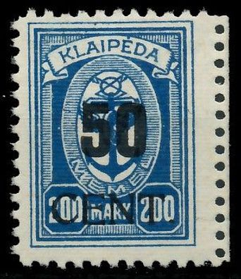 MEMEL 1923 Nr 197II ungebraucht X41156A