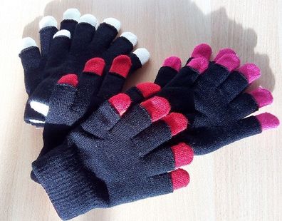 Damen Magic Gloves 2-in-1Thermo-Handschuhe, 2Paar Fingerhandschuh mehrere Farben