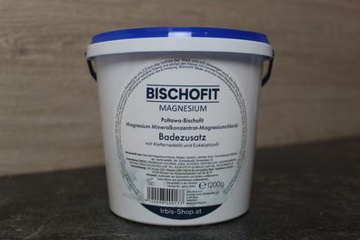 Bischofit Magnesium Badezusatz mit Kiefernadelöl und Eukalyptusöl, 1200g
