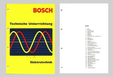BOSCH Technische Unterrichtung Motor Elektrotechnik Original 1976