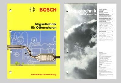 BOSCH Technische Unterrichtung Abgastechnik für Ottomotoren Original 1986