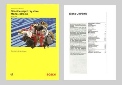 BOSCH Technische Unterrichtung Benzineinspritzsystem Mono-Jetronic 1995