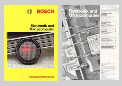 BOSCH Technische Unterrichtung  Elektronik und Mikrocomputer 1987 Original 