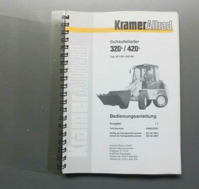 Kramer Radlader 320 / 420 Betriebsanleitung Schaufellader Original 2000