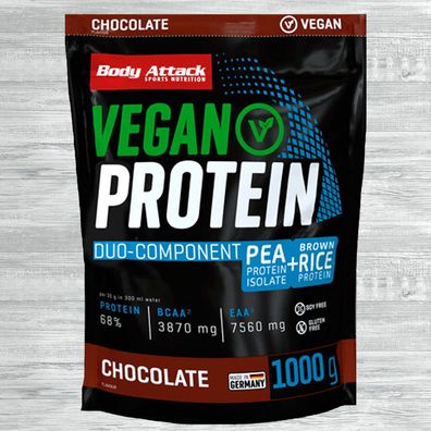 Body Attack Vegan Protein 1000g Beutel