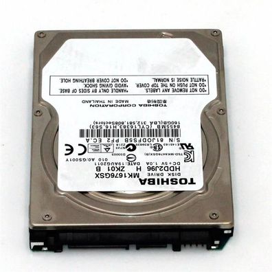 Toshiba MK1676GSX – 160 GB interne Festplatte (5400 RPM, SATA, 2,5 Zoll) 500GBB