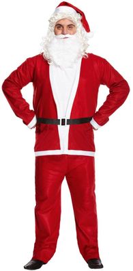 Kostüm Weihnachtsmann Verkleidung 5 Teile Gr. XL / XXL inkl. Bart Weihnachten