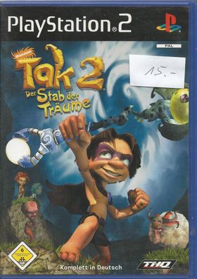 Tak 2 - Der Stab der Träume (Sony PlayStation 2, 2006) mit Anleitung, akzeptabel