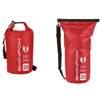 Skinfox DryBag wasserdichte SUP Tasche in ROT - Groesse: 20 Liter