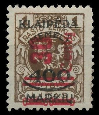 MEMEL 1923 Nr 232III ungebraucht X41665E