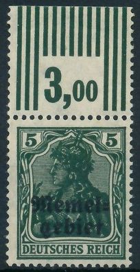 MEMEL 1920 Germania Nr 1b WOR postfrisch ungebraucht ORA X416AAA
