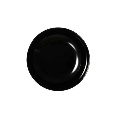 Suppenteller Ø 17 cm "4every day" schwarz aus voll gehärteten Opalglas