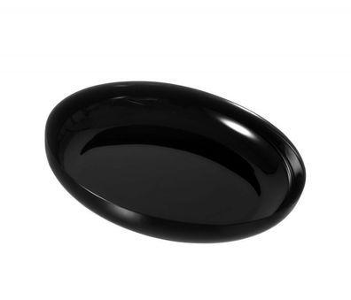 Suppenteller Ø 25 cm "4every day" schwarz aus voll gehärteten Opalglas