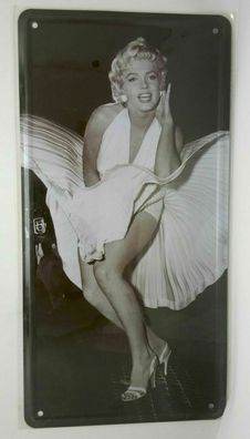 Nostalgie Retro Blechschild Marilyn Monroe Kleid 30x16 50106 (Gr. 30x20)